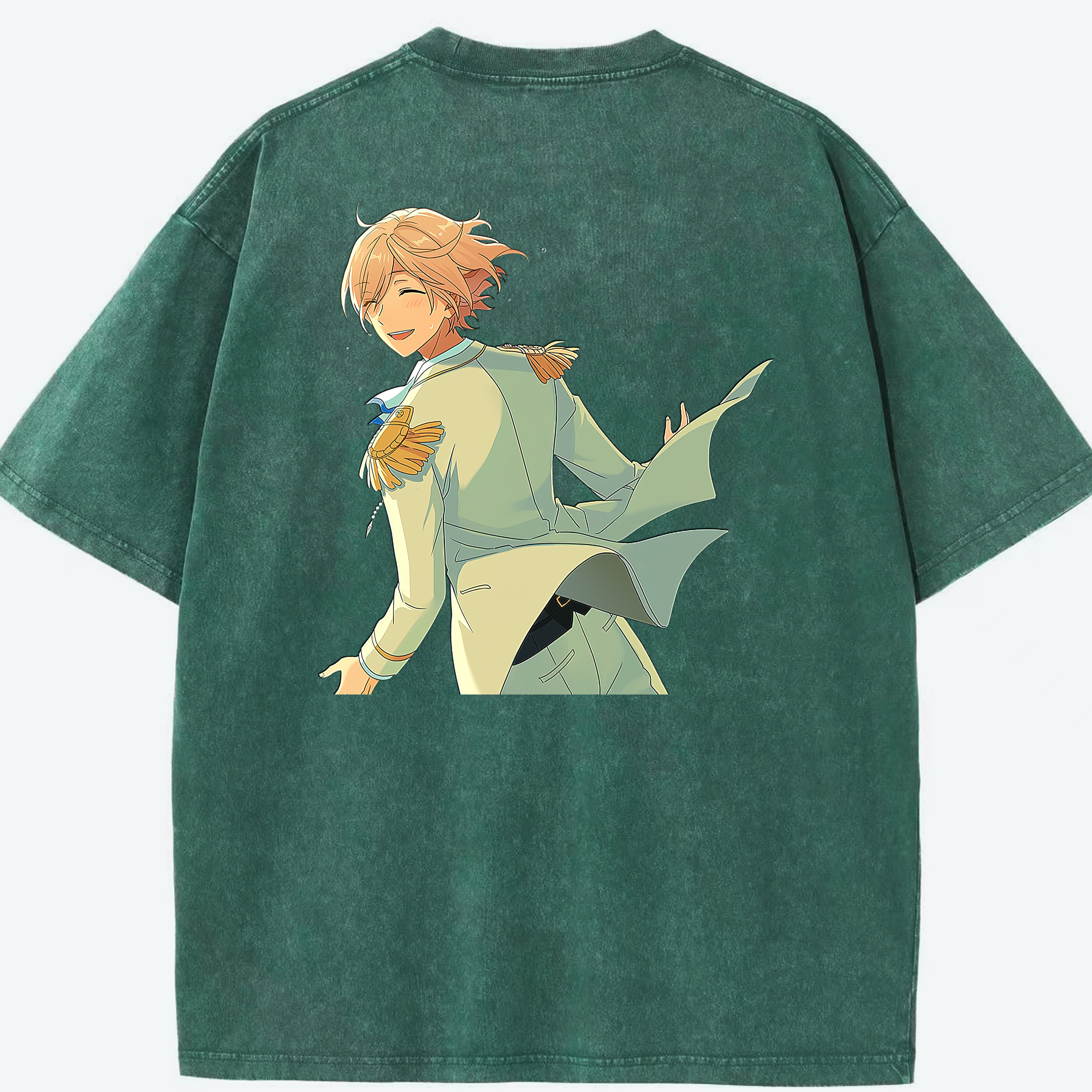 （画像用） あんさんぶるスターズ! Ensemble Stars 綿100% ヴィンテージ風 半袖Tシャツ（背面プリント）